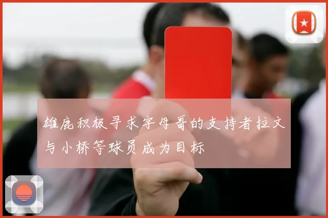 雄鹿积极寻求字母哥的支持者拉文与小桥等球员成为目标